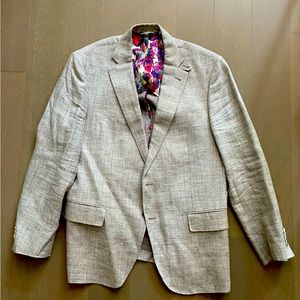 Robert Graham size 46 Blazer in Grey